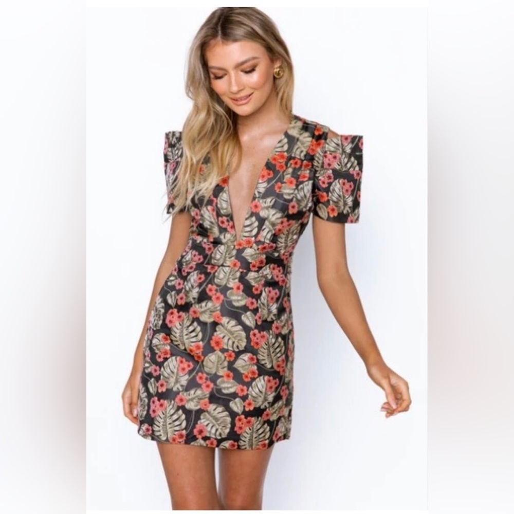 AUSTRALIAN DESIGNER RUNAWAY SOOKIE MINI FLORAL DRESS..! Size XL/10
